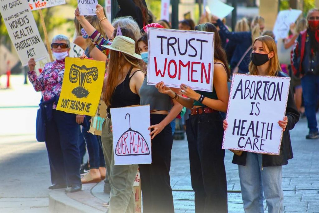Abortion Activists Protest Outside State Capitol Building